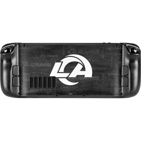 NFL Los Angeles Rams Black & White Steam Deck Handheld Gaming Computer Skin